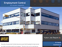 Tablet Screenshot of employmentyukon.ca